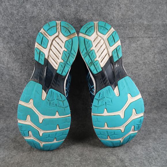 Asics Shoes Mens 12 Athletic Trainer Gel Kayano 27 Running Sneaker Comfort Blue - Picture 13 of 15